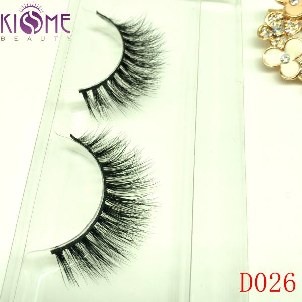 Professional Cross 3d Mink Fur Lashes Soft False Eyelashes 3d For Party Makeup D026