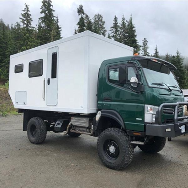 Light Self-Support RV Body 4.9m 16ft Camper for Flatbed Trucks and Off-Road Expeditions