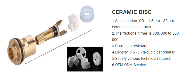 Faucet Tap Cartridge Alumina Ceramic Disk Industrial Ceramic Parts Custom Cutting