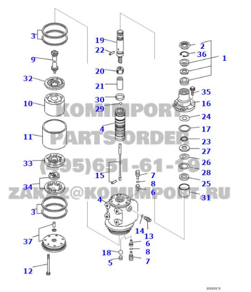 part No.:561-40-00100,Seal kit , Front Support  use for komatsu DUMP TRUCK HD325-7 HD465-7 HD785-7