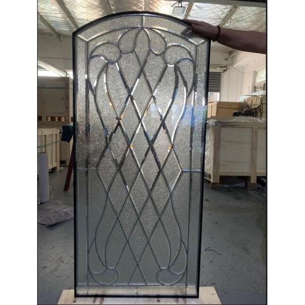 All Diamond Beveled Entry Door Glass With Patina Caming