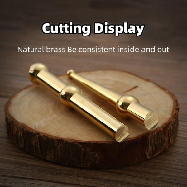 Metal Body Probe Acupressure Stick Pen Advanced Brass Acupoint Therapy Ear Massager for Body Massage