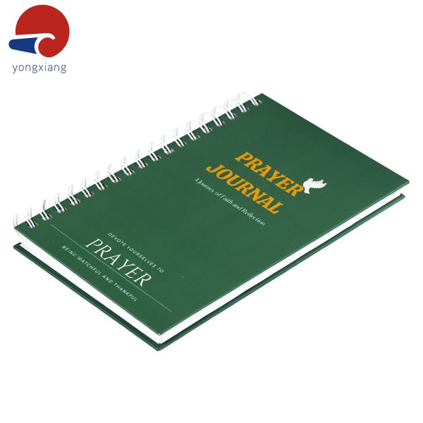 Matte Lamination Custom Planner Printing 80 Sheets Personalized Prayer Journal Green