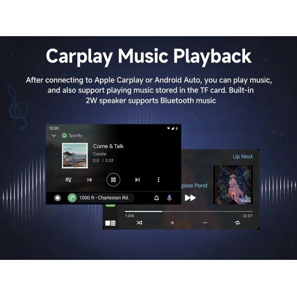 9 Inch Car Audio System Android Smart Touch Screen Wireless Portable Car Player