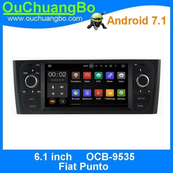 Ouchuangbo 6.1 inch car audio player multimedia android 7.1 for Fiat Punto with 1024*600 gps navi Bluetooth music SWC
