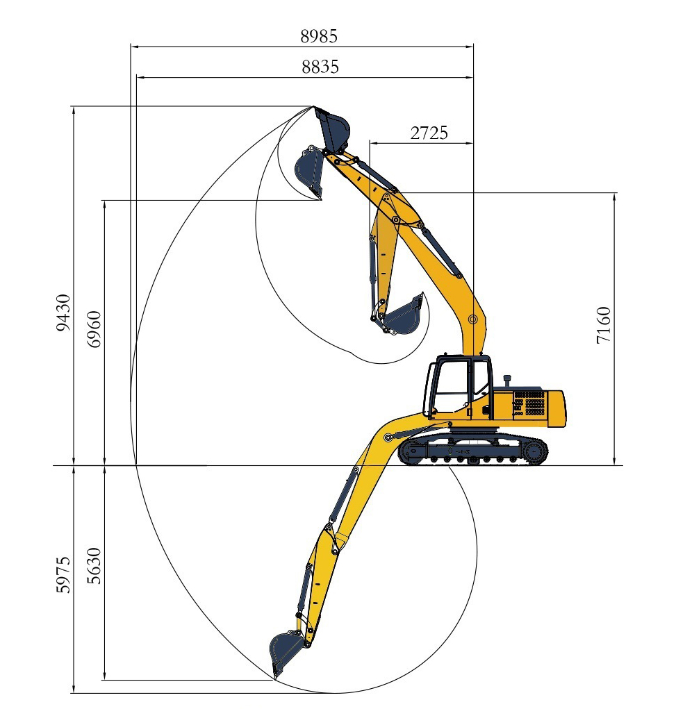 Коммерческие строительные площадки Crawler Excavator H180 с двигателем CUMMINS