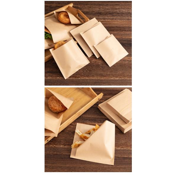 Логотип на заказ Логотип экологически чистый Перерабатываемый BBQ хот-дог Куриная бумажная пачка Kraft для упаковки продуктов питания