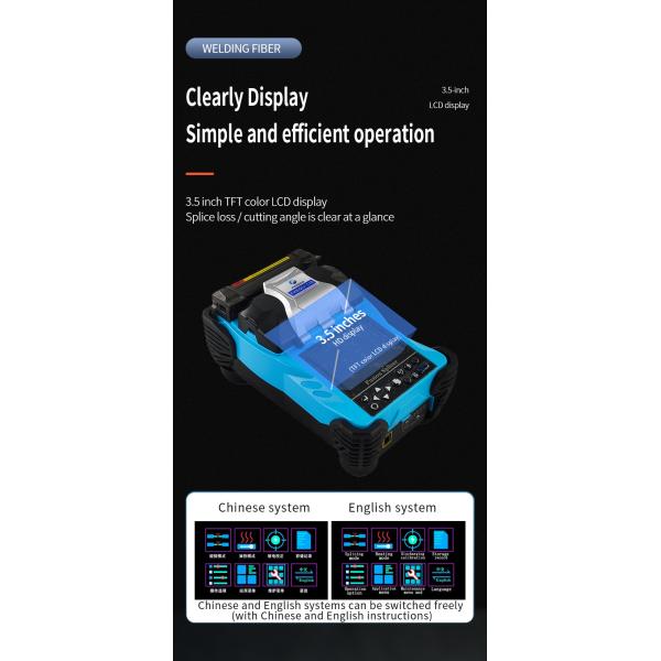 Мини Splicer сплавливания кабеля стекловолокна, машина оптического волокна FONGKO соединяя