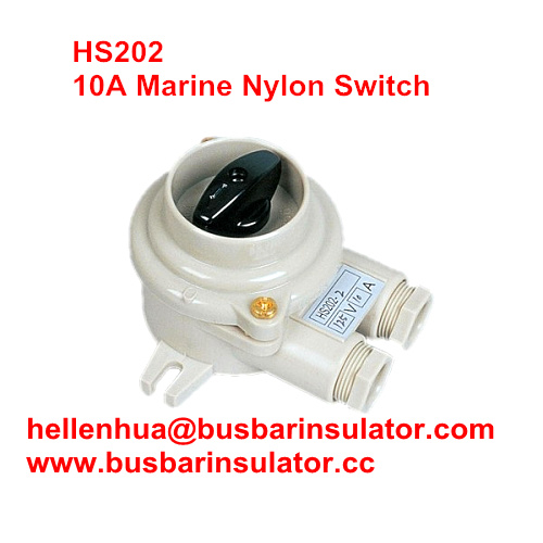 10A marine nylon boat accessories HS101 boat switch marine watering switch