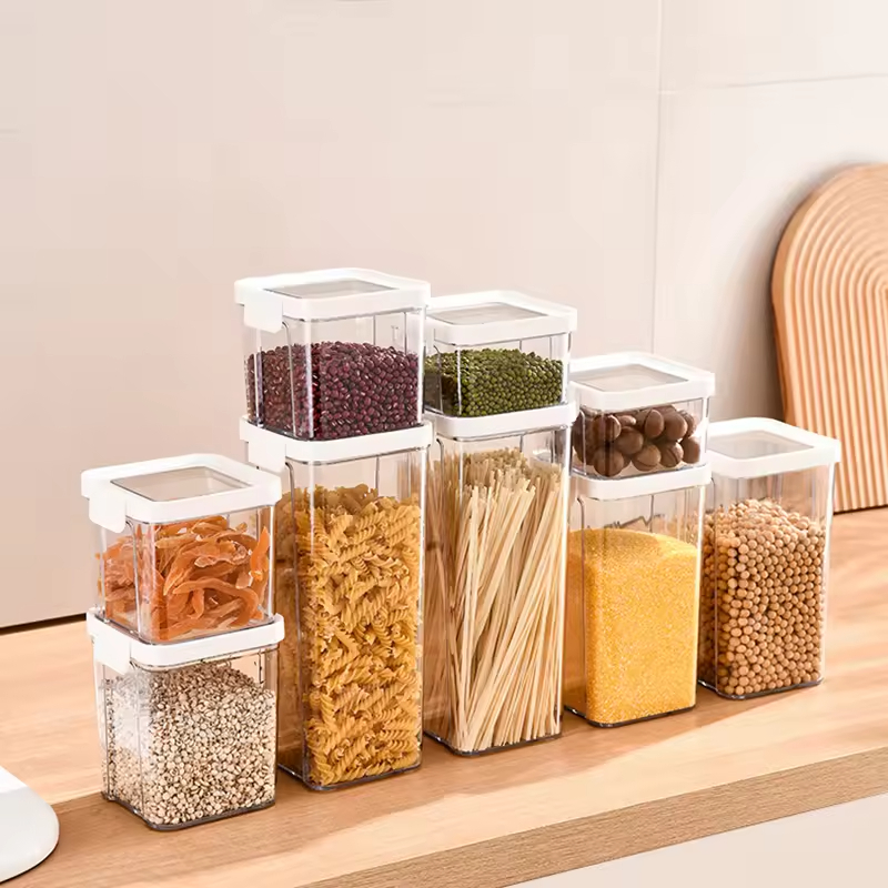 Premium Stackable Sealed Grain Storage Container for Kitchen Pantry Organization