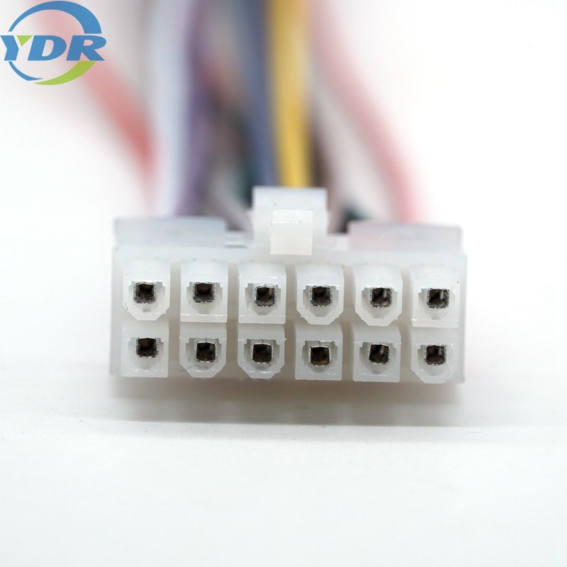 Провод соединителя двойной строки 2*6Pins Molex 5557 4.2mm белый обуздывает проводку электрического провода