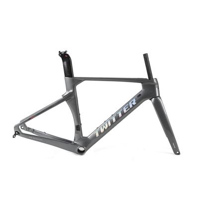 Da fibra de pouco peso aceitável do carbono de Frameset T800 da estrada do OEM brilho preto