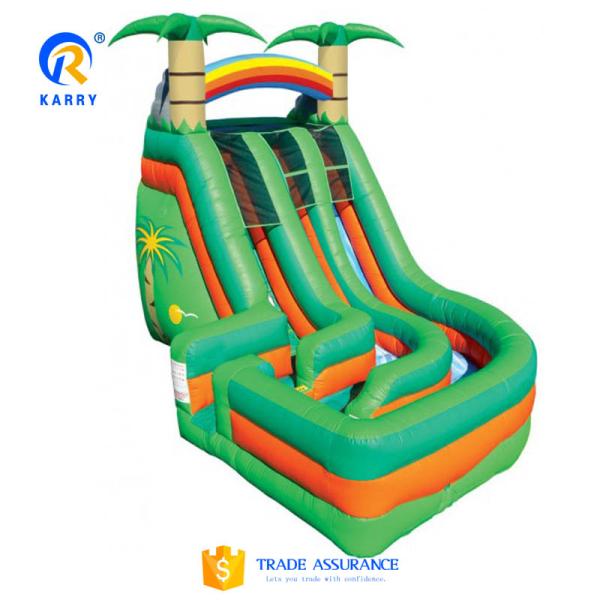 Glue Included Large Customized Inflatable Water Slide for Outdoor Water Park Equipment
