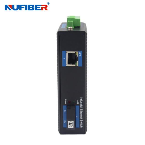 10/100M Industrial Fiber Media Converter SM bidi SC 20km 1310/1550nm -40~+85degree