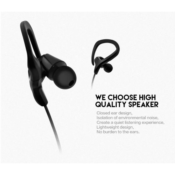 Workout Exercise 125cm Cord Sports Wired Earbuds With Over Ear Hook In Ear Running Headphones