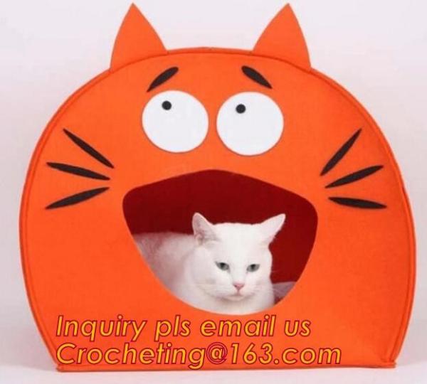soft felt pet house, Pet Beds & Accessories, Felt pet house, Felt cats pet bed, felt pet house for dog or cats