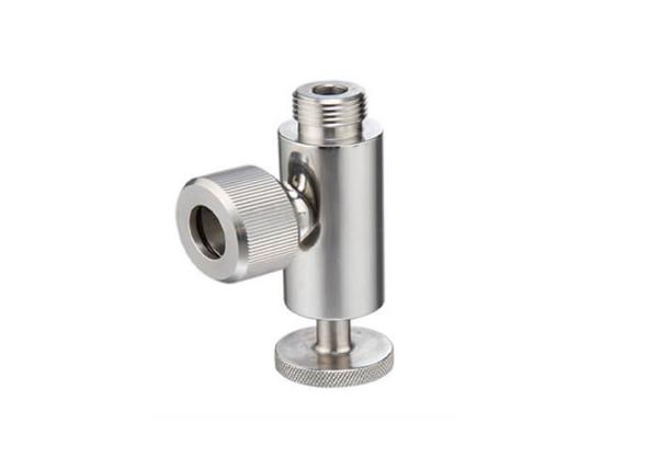 AISI 316L 1/4'' Sanitary Sample Valve With Double Silicone O - Rings