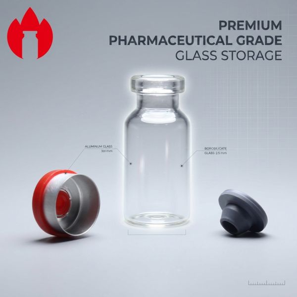 3ml Medicine Tubular Borosilicate Clear Glass Bottle Vial