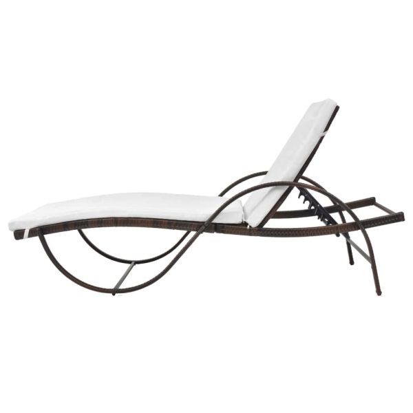 Factory Hot Sale Leisure Rattan Weaving Chaise Lounge Outdoor Furniture Pool Side Sun Lounger Chair