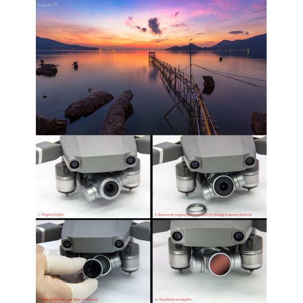 ND / PL Filters For DJI Mavic Zoom 2 Drone Camera with MC High Transmittance