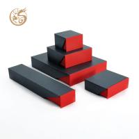 Boîte à bijoux rouge noir, petit coffret, boîte en papier, bague, collier, bracelet, bijoux, boîte cadeau.