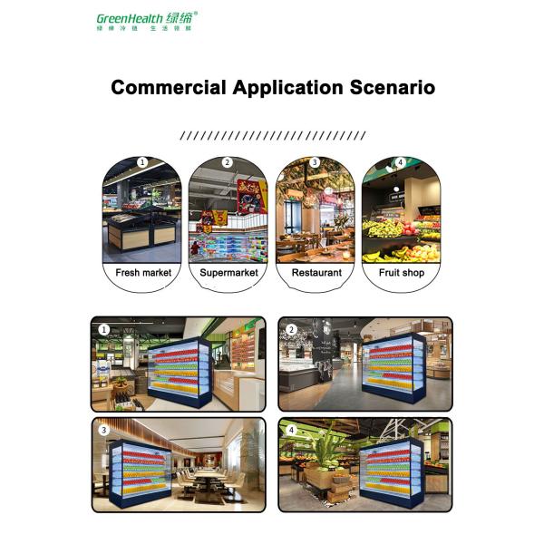 Охладителя палубы потребления низкой мощности оборудование рефрижерации Multi открытого коммерчески