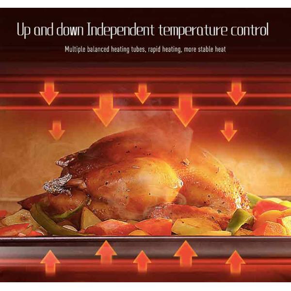 6 Plate Commercial Bakery Kitchen Equipment 3 Deck Oven LCD Intelligent Control