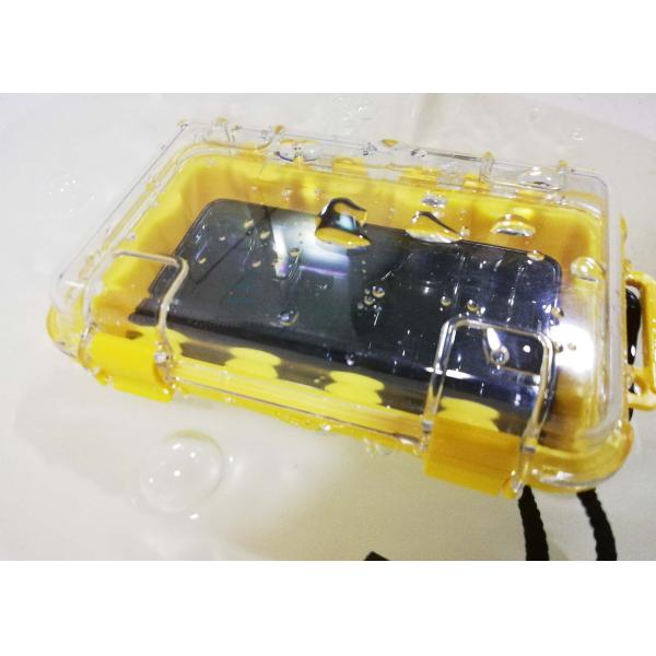 Small Waterproof Protective Hard Case with silicone pad For  Camping, Fishing,Traveling, Water Sports