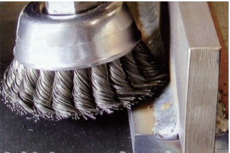 Angle Grinder Nylon Brush , Twist Knot Wire Cup Brush With 5/8