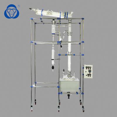 Ptfe que sela o reator de vidro da única camada, reator de vidro Jacketed com o refrigerador da armadilha fria