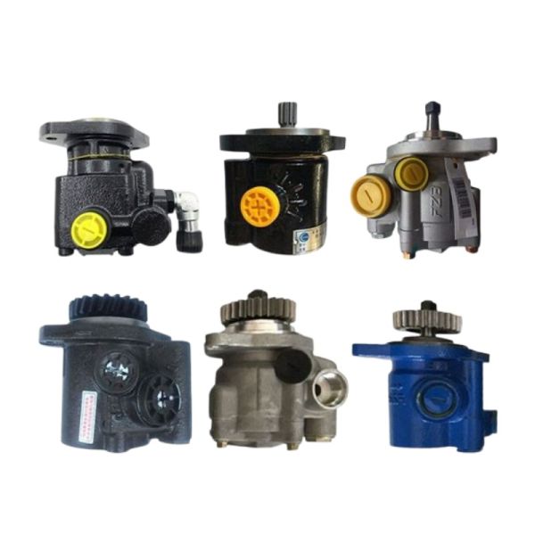 Weichai DZ9100130028 Hydraulic Steering Pump Engine Assembly for Shacman Dump Truck Spare Parts 612630030005 New Aluminum DZ9100130028