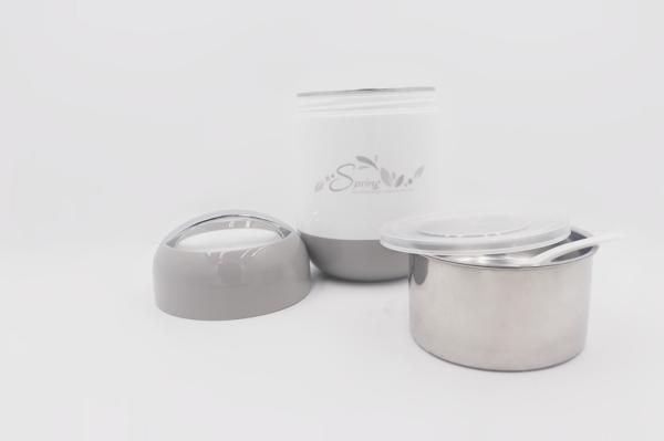 680g 1.8L 3 Inserts Thermos Steel Tiffin Box With Lid