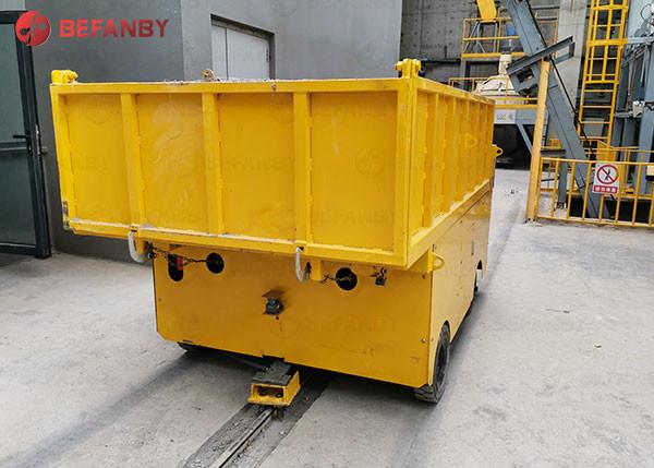 Carro de transferencia sin rieles con batería para fábrica operado de forma flexible de 18 toneladas