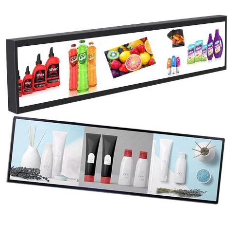 Stretched Bar LCD Panel 28" With Android / Windows Operating System