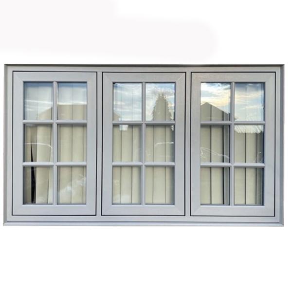 Customized Colors Steel Profile Double Glazed Casement Windows with Black Aluminum Frame