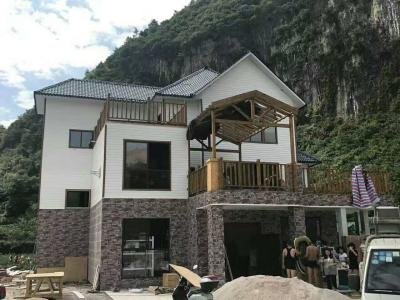 Luxury Prefab Vacation Villa Anti Earthquake And Wind Resist Prefabricated Light Gauge Steel Villa