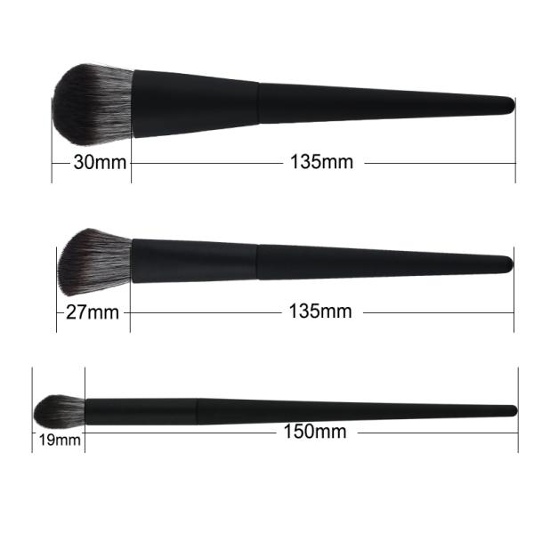 OEM Fashion Cosmetic Brush Set Microcrystalline Bristles With Case