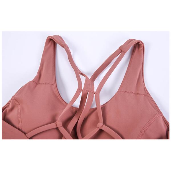 Бюстгальтер спорт противоударных женщин собрал влагу Wicking без стального кольца