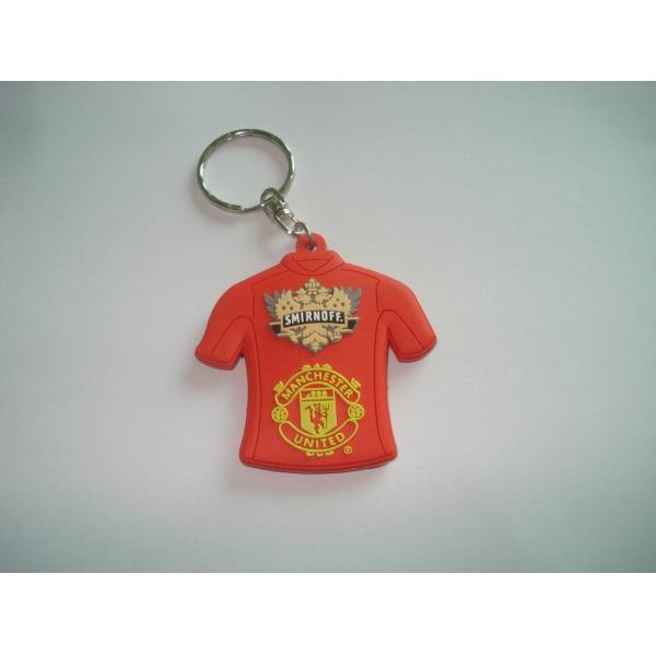 2D Personalized Rubber Keychains , Custom Keychains For Business 