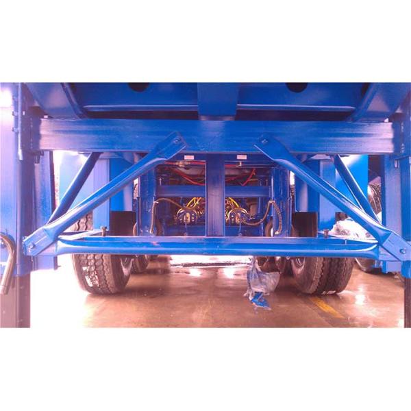4mm Antiskid Plate Heavy Haul Trailer For Transport Cranes / Bulldozers