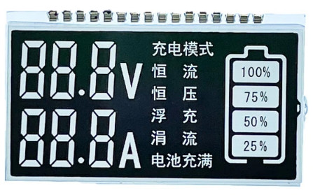 Customized Voltmeter LCD Display 6 O′Clock Segment LCD Display