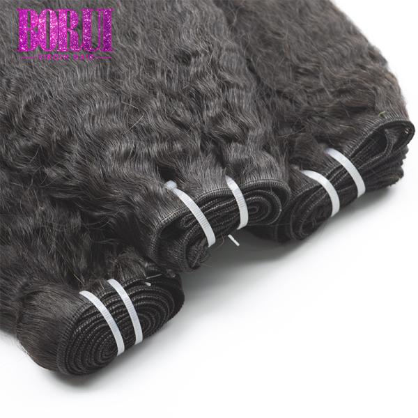 10A Brazilian Virgin Human Hair Natural Color Kinky Straight No Shedding No Tangle