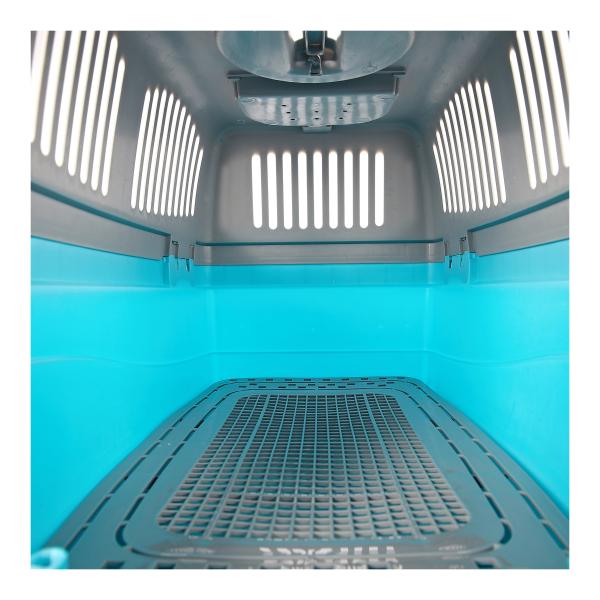 Клети перемещения собаки перехода полета несущая пластиковой небольшая средняя животная 37*37*58cm