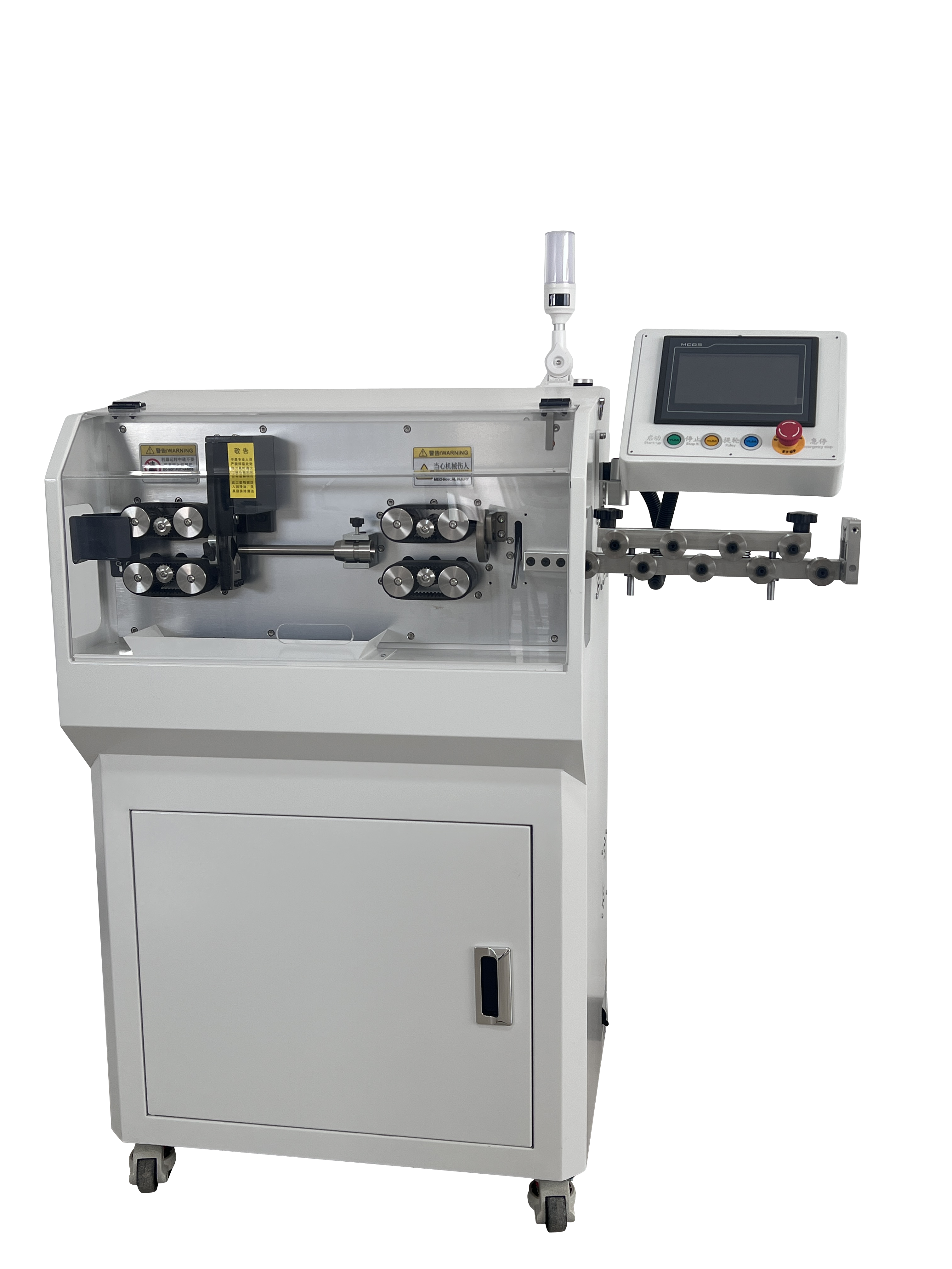 Factory Direct Fully Automatic Multi-function Cable Strip Machine HQ 800W Cable Max 95mm² Wire Stripping 12 Wheels Driving