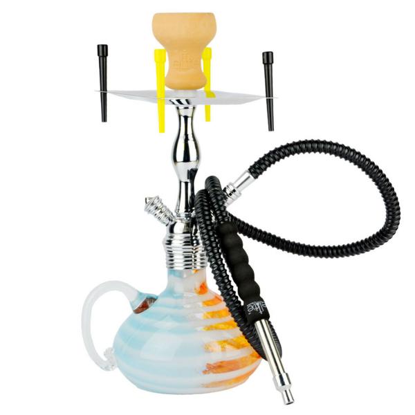 O cachimbo de água de vidro do tubo do queimador de óleo da única mangueira fuma a plataforma petrolífera da solha da parte alta de Nargila