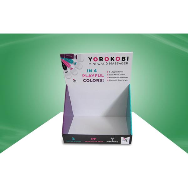 Покрытие Recyclable стеллажа для выставки товаров Countertop картона складное UV