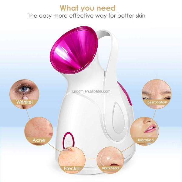 2023 Ionic Face Steamer Hot Cold Humidifier Portable Facial Steamer Moisturizer Salon