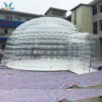 Tente claire de loge gonflable de bulle de tente d'igloo de bâche de PVC