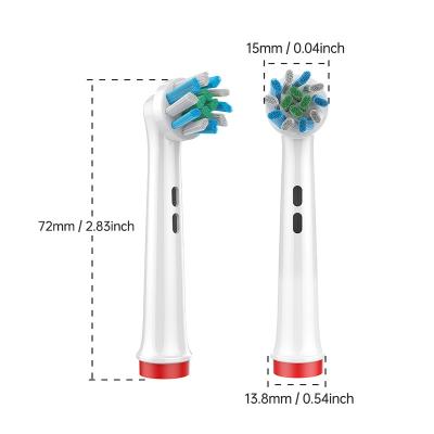 La tête de la brosse à dents est utilisée pour le brossage oral.