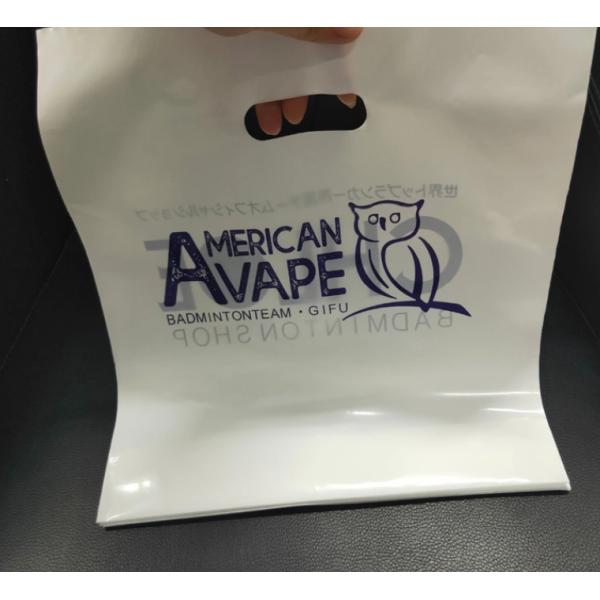 22×29cm Thickness 0.08mm LDPE Die Cut Handle Bag